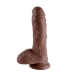 Фаллос King Cock 8&quot; with Balls, Pipedream