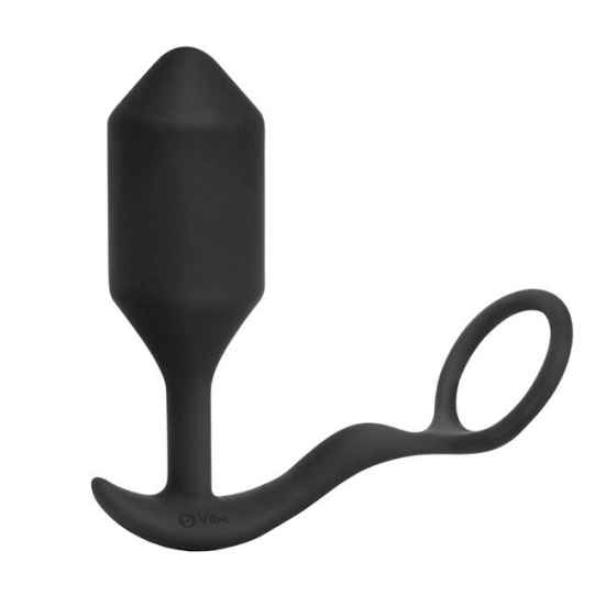 Вибропробка с кольцом b-Vibe Snug &amp; Tug