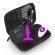 Анальная вибропробка с ДУ b-Vibe Triplet, фиолетовая BV-005-FUC - b-Vibe - Анальные ёлочки - Купить