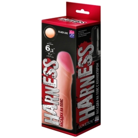 Фаллос-насадка Harness Black Line