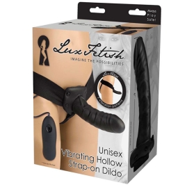 Страпон полый Lux Fetish Unisex Vibrating