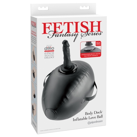 Надувной мяч с дилдо Body Dock Inflatable Love Ball